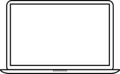 Notebook Computer Outline Svg Vector, Free Vectors File